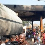 Fire razes filling station