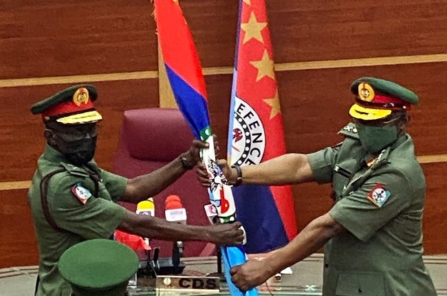 Olonishakin hands over to Gen Irabor as new Chief of Defence Staff ...