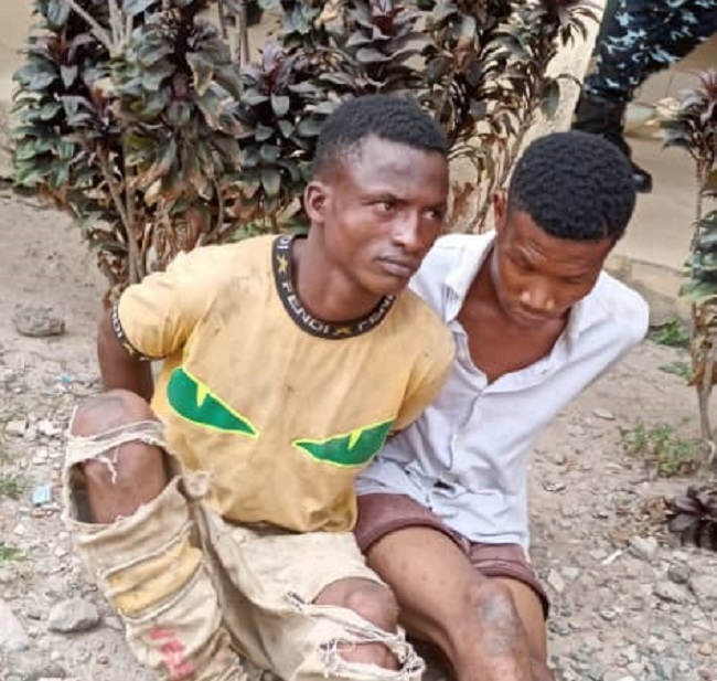 Police parade two criminals
