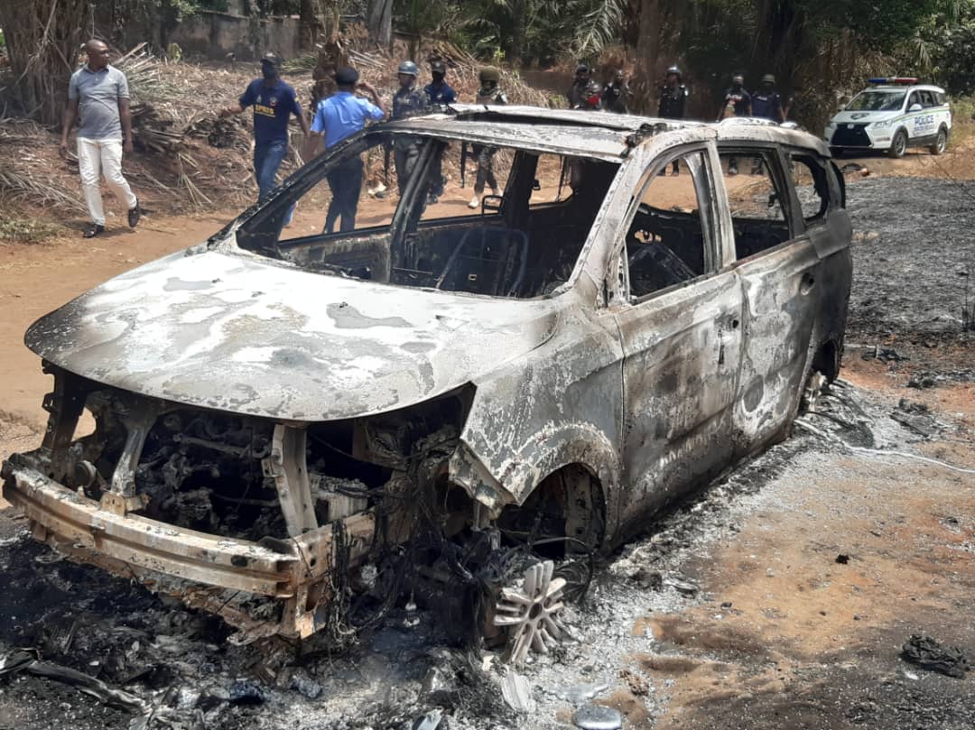 IMG 20210224 WA0070 Gunmen kill four policemen, burn vehicle during attacks at police stations in Anambra