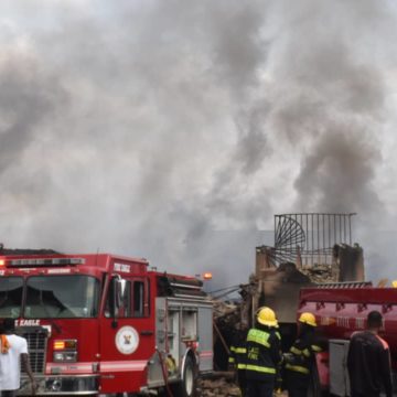 Fire outbreak strikes warehouse destroying millions worth of goods in Lagos