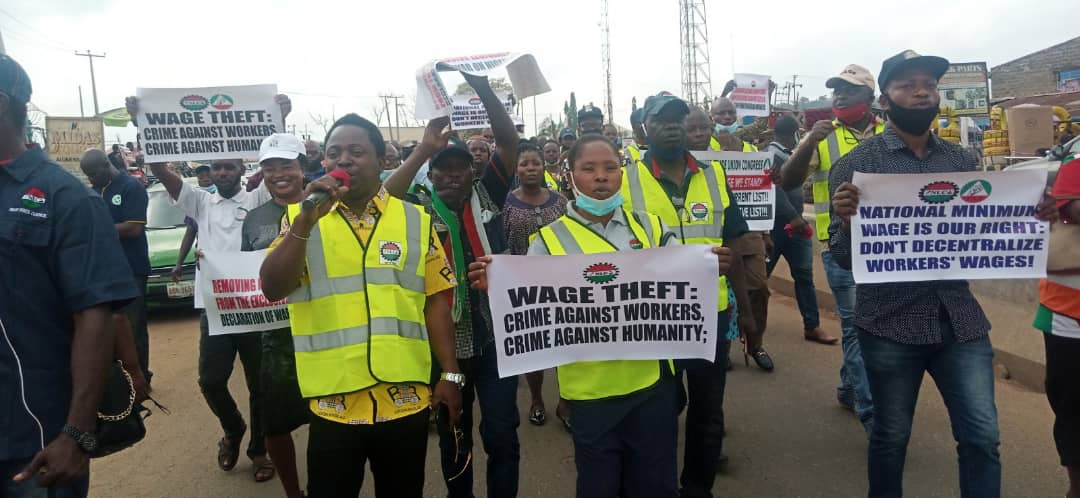 Ekiti Organised labour protest