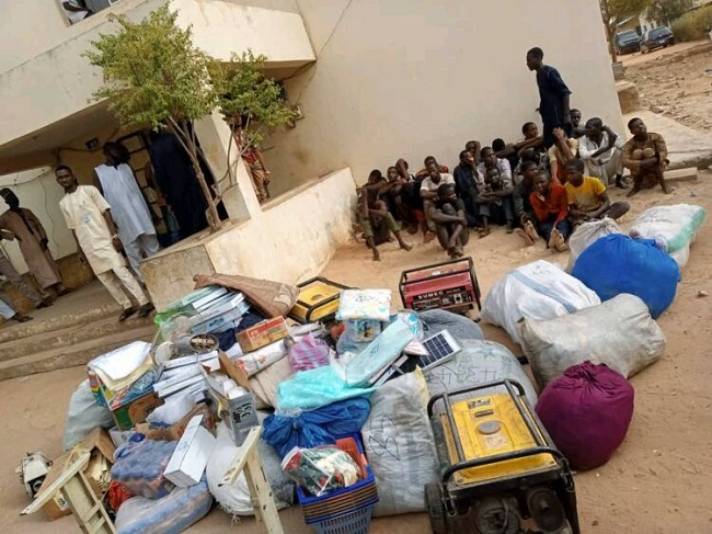 Katsina market fire looters