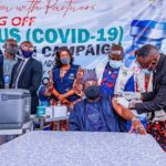Lalong receives COVID-19 vaccine