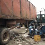 tricyclist crushed to death Delta