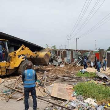 Delta taskforce demolishes shanties