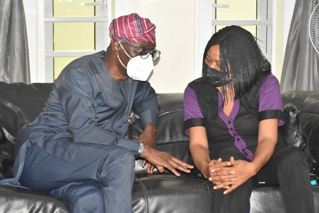 Sanwo-Olu pays condolence visit to Odumakin's wife