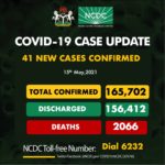 Nigeria records 41 infections