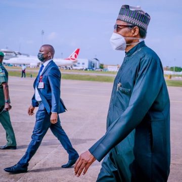 Buhari arrives Abuja from France