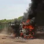 Fire guts trailer