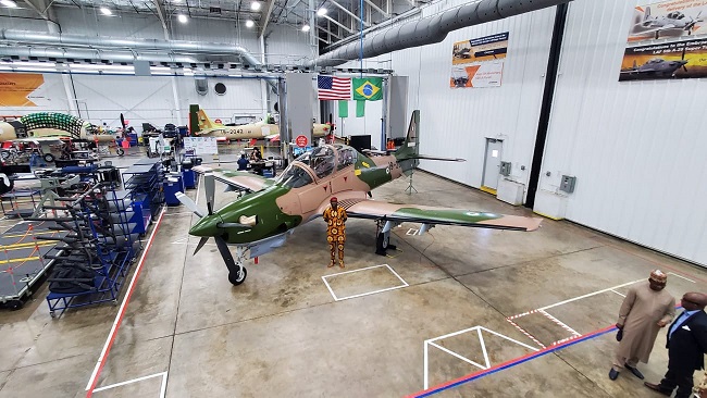 Super Tucano aircraft made for Nigeria