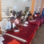 Persons with disabilities train