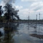 Shell facilities set ablaze