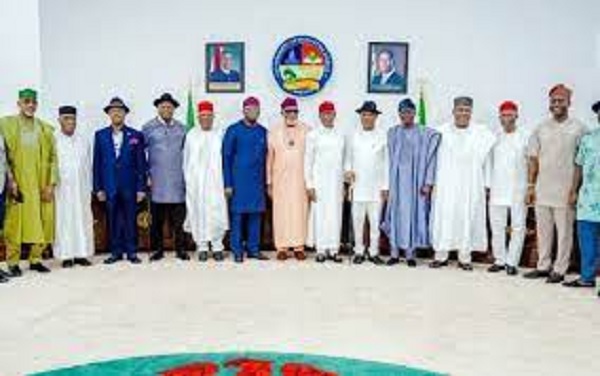 PDP caucus backs southern, Southern governors set, Be practical with resolutions, Southern govs' resolutions sacrosanct, ALGON backs southern governors , Southern Governors on restructuring, Southern Reps adopt Govs', Insecurity: Southern Senators back