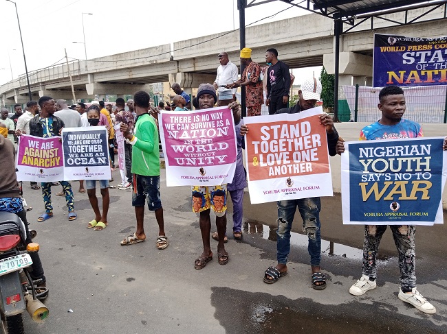Yoruba group protests against secession