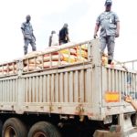 rice intercepted on Dangote Cement truck