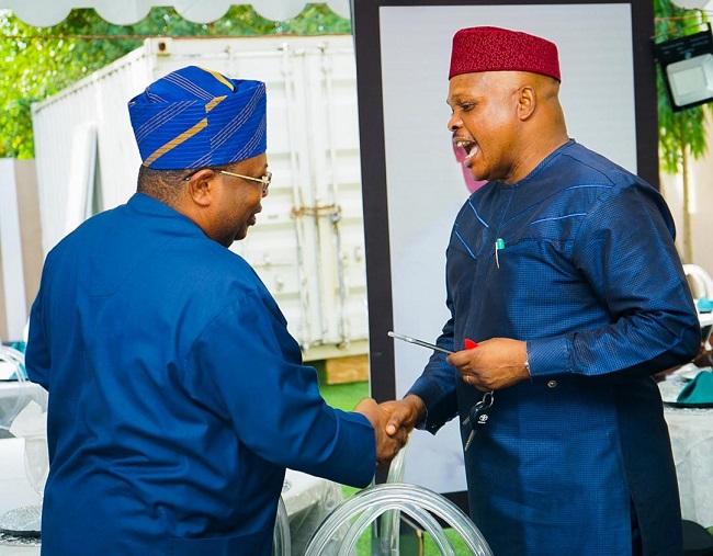 Tegbe celebrates with Oyo