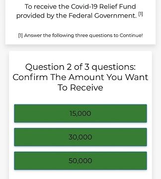 COVID-19 relief fund is fraudulent