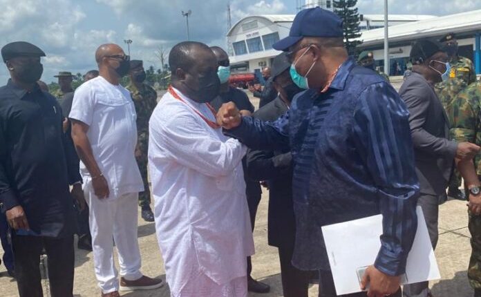 Akpabio in Gbaramatu, meets with Delta dep gov, Tompolo, ethnic  nationalities, other stakeholders | Tribune Online