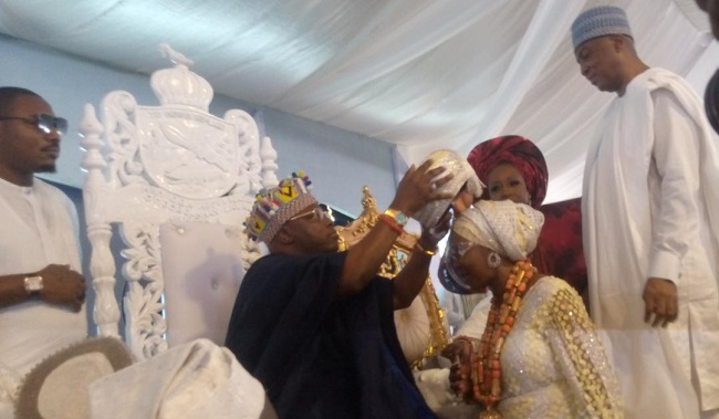 Oniru honours Saraki's wife