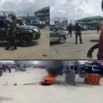 Heavy presence of soldiers