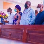 Mrs Utuama at funeral