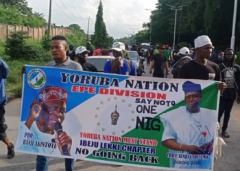 Protest in Ibadan, Igboho, Yoruba nation