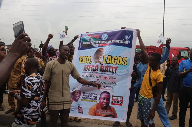 Yoruba Nation, Lagos rally