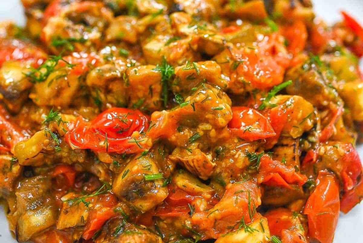 Garden egg Sauce made with Tomato