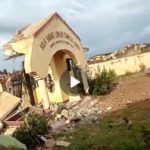 Government officials demolish public library