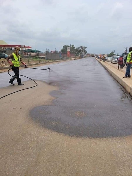 Uzodimma paints road