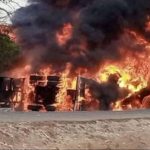 tanker catches fire in Niger accident