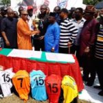 Lawmaker distributes football kits to 76 Bayelsa communities