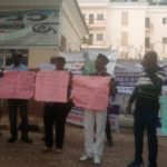 service union protests against leadership