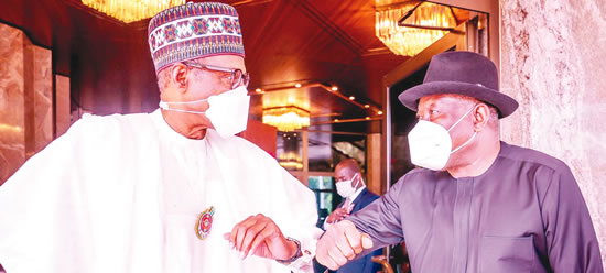 Buhari, Jonathan meet