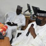 Secretary to Bauchi State Government, Barr Ibrahim Kashim briefing Journalists