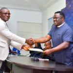 Ayade swears in journalist as Head of Service