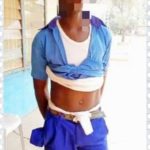 Security arrest student with amulet under school uniform in Ogun