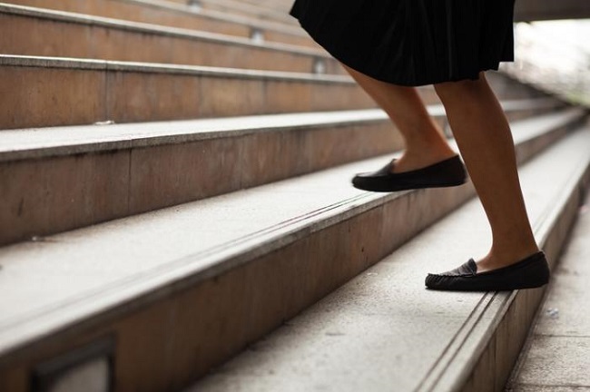 Stair walking for 10 minutes