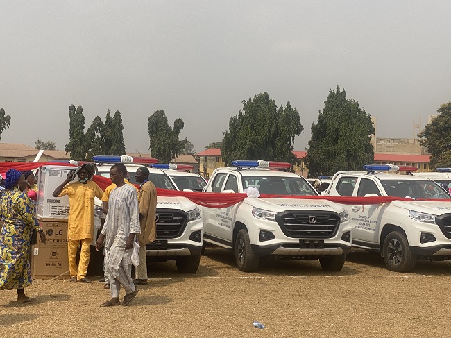 Senate member donates 8 patrol vehicles, 10 ambulances, others to Lagos West