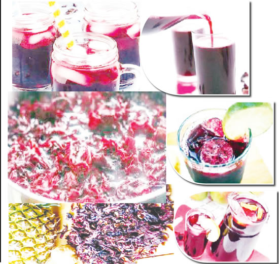 Chilled zobo drink