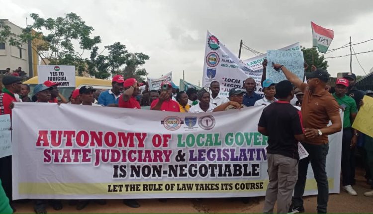 NULGE, PASAN, JUSUN rally S/West Assemblies support for LG, judiciary, legislature autonomy