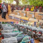 Oyo Speaker donates motorcycles, generating sets, cash to constituents