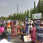 Women coalition block NASS entrance, say lawmakers are irresponsible