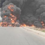 Fully-loaded tanker explodes in Lagos, Four burnt to death on Lagos-Ibadan expressway, Lagos tanker explosion, tanker explosion on Lagos-Ibadan expressway, Fire outbreak on Lagos-Ibadan expressway