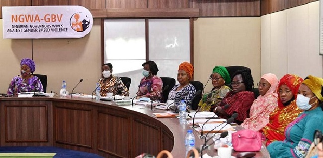 Governors' wives stage protest