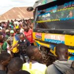 trailer rams into shops in Auchi
