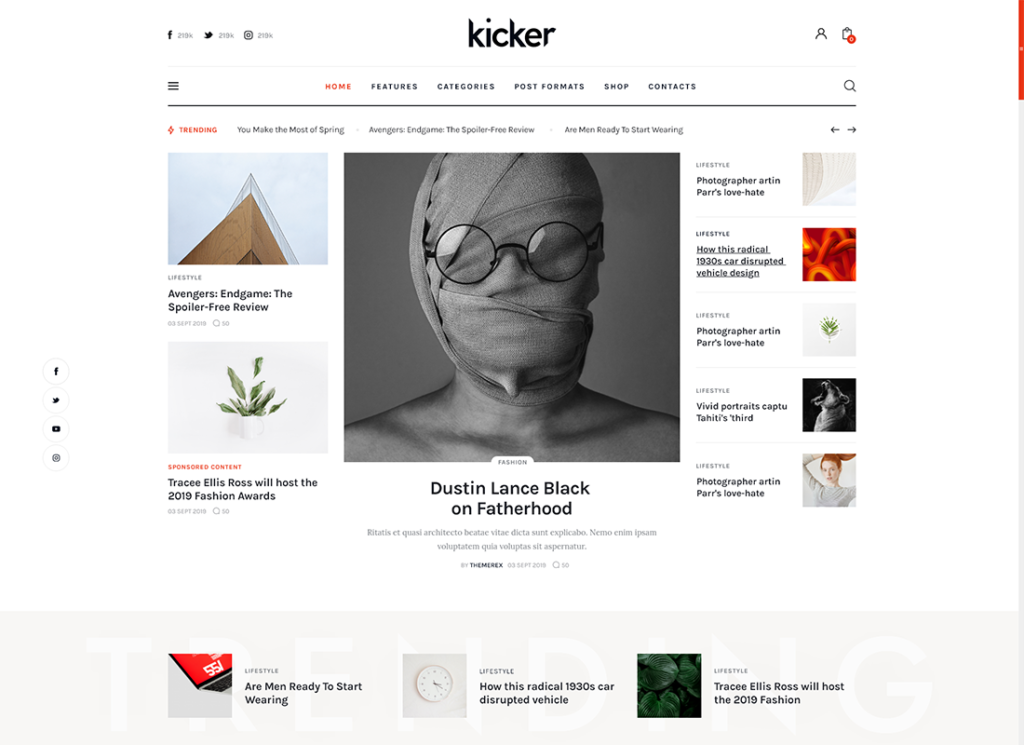  Kicker - Multipurpose Blog Magazine WordPress Theme + Gutenberg