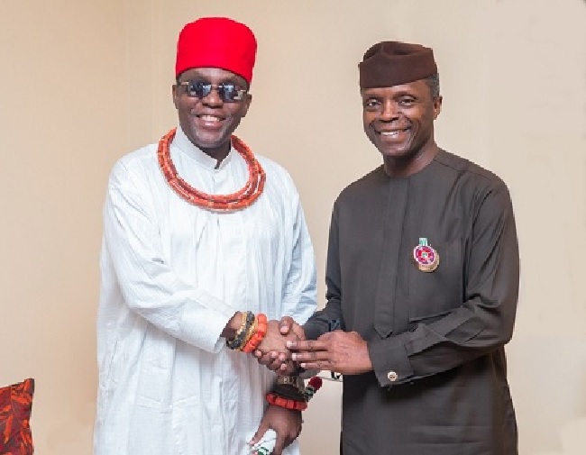 Oba of Benin receives Osinbajo