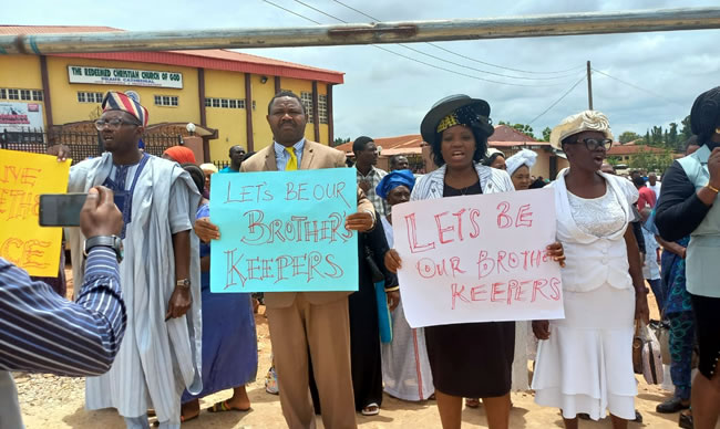 peaceful protest
